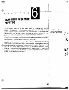 TRANSIENT RESPONSE ANALYSIS