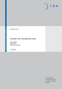 Transition with Heterogeneous Labor - IZA