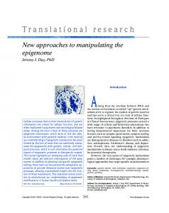 Translational research - CiteSeerX