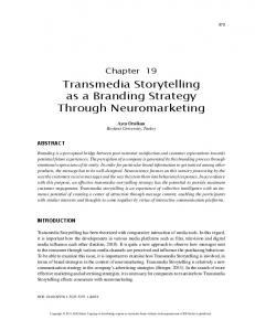 Transmedia Storytelling as a Branding Strategy ...