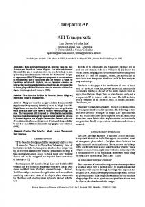 Transparent API API Transparente