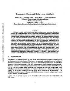 Transparent Checkpoint-Restart over InfiniBand