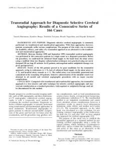 Transradial Approach for Diagnostic Selective ... - Semantic Scholar