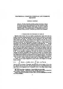 TRAPEZOIDAL CUBATURE FORMULAE AND