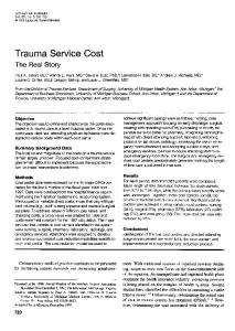 Trauma Service Cost - NCBI