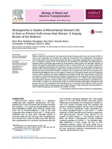 Treat or Prevent Graft-versus-Host Disease