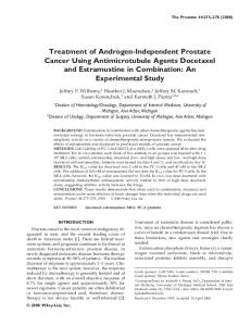 Treatment of Androgen-Independent Prostate Cancer Using ...