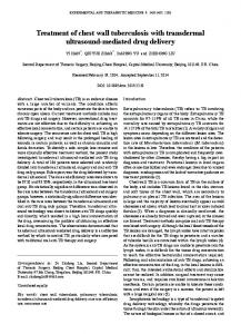 Treatment of chest wall tuberculosis with transdermal ultrasound ...