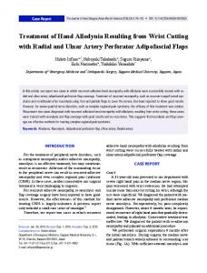 Treatment of Hand Allodynia Resulting from Wrist Cutting with Radial ...