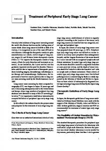 Treatment of Peripheral Early Stage Lung Cancer - Semantic Scholar