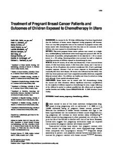 Treatment of pregnant breast cancer patients ... - Wiley Online Library