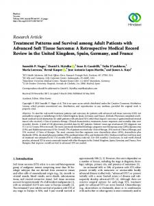 Treatment Patterns and Survival among Adult Patients with Advanced ...