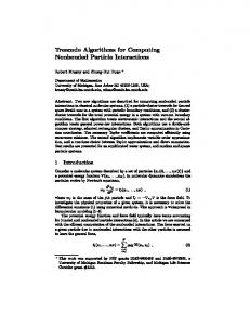 Treecode Algorithms for Computing Nonbonded ... - Computer Science