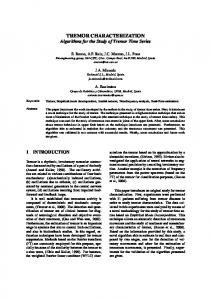 tremor characterization - Semantic Scholar