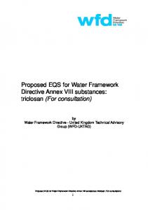 Triclosan - Water Framework Directive