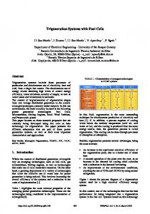 Trigeneration Systems with Fuel Cells