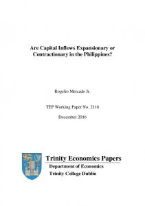 Trinity Economics Papers - Trinity College Dublin