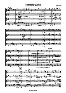 Trombone quartet (BB version) - Croft Music