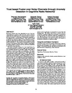 Trust based Fusion over Noisy Channels through ... - UCF EECS