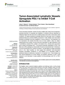 Tumor-Associated Lymphatic Vessels Upregulate ... | Semantic Scholar