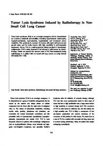 Tumor Lysis Syndrome Induced by ... - KoreaMed Synapse