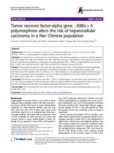 Tumor necrosis factor-alpha gene