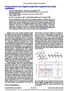 Tuning electronic and magnetic properties of