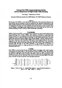 Tuning of the TESLA Superconducting Cavities and the ... - IHEP