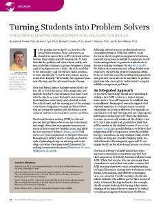 Turning Students into Problem Solvers