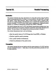 Tutorial 25. Parallel Processing