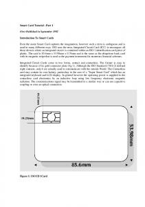 Tutorial - Introduction to Smart Cards