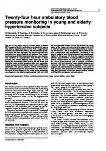 Twenty-four hour ambulatory blood pressure monitoring in ... - Nature