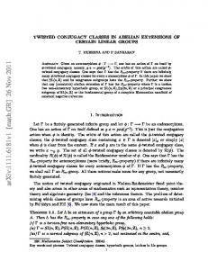 TWISTED CONJUGACY CLASSES IN ABELIAN EXTENSIONS OF ...