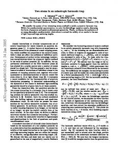 Two atoms in an anisotropic harmonic trap