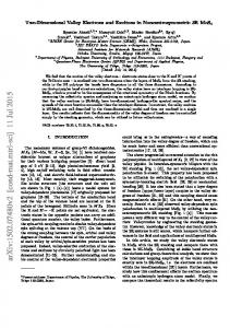 Two-Dimensional Valley Electrons and Excitons in ...