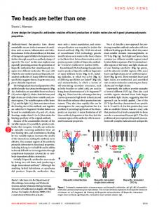 Two heads are better than one - Nature