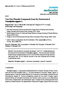 Two New Phenolic Compounds from the