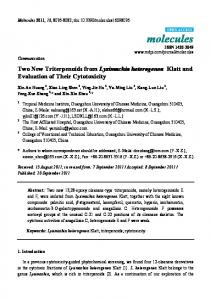 Two New Triterpenoids from Lysimachia