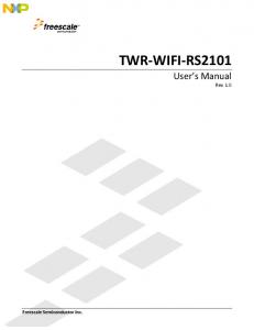 TWR-WIFI-RS2101 - Freescale Semiconductor