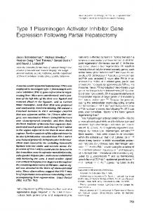 Type 1 Plasminogen Activator Inhibitor Gene Expression ... - NCBI - NIH