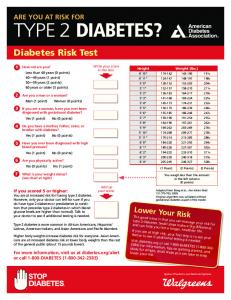 type 2 diabetes risk test