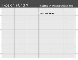 Type on a Grid Lecture