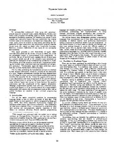 Types as Intervals - Rice Computer Science - Rice University