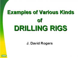 Types of Drilling Rigs