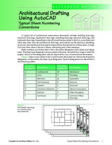 Typical Sheet Numbering Conventions