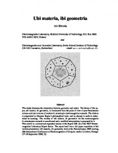 Ubi materia, ibi geometria