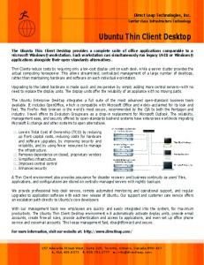 Ubuntu Thin Client Desktop (PDF)