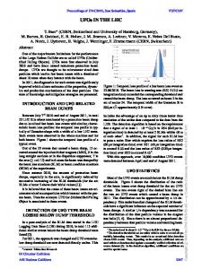 UFOs in the LHC - CERN