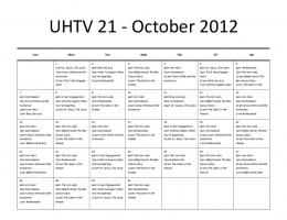 UHTV 21 - October 2012