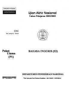 Ujian Akhir Nasional